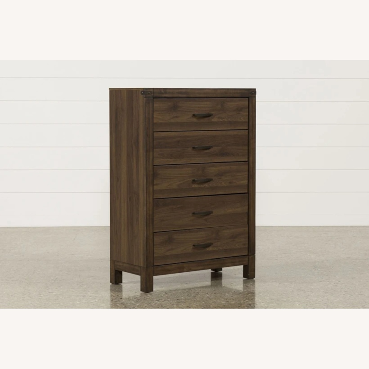 Willow Creek II Brown Wood 5-Drawer Tall Chest - image-5