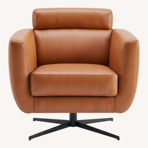 Used Midinmod Herman Dark Brown Leather Armchair for sale on AptDeco