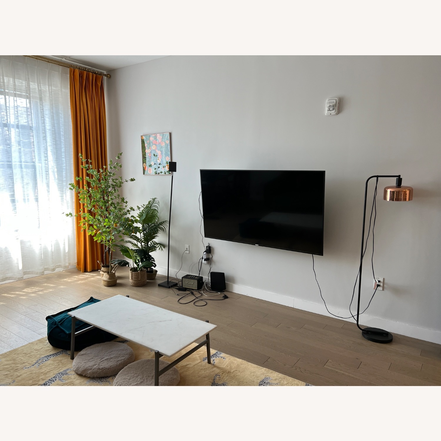 CB2 Slab White Marble Coffee Table - image-6