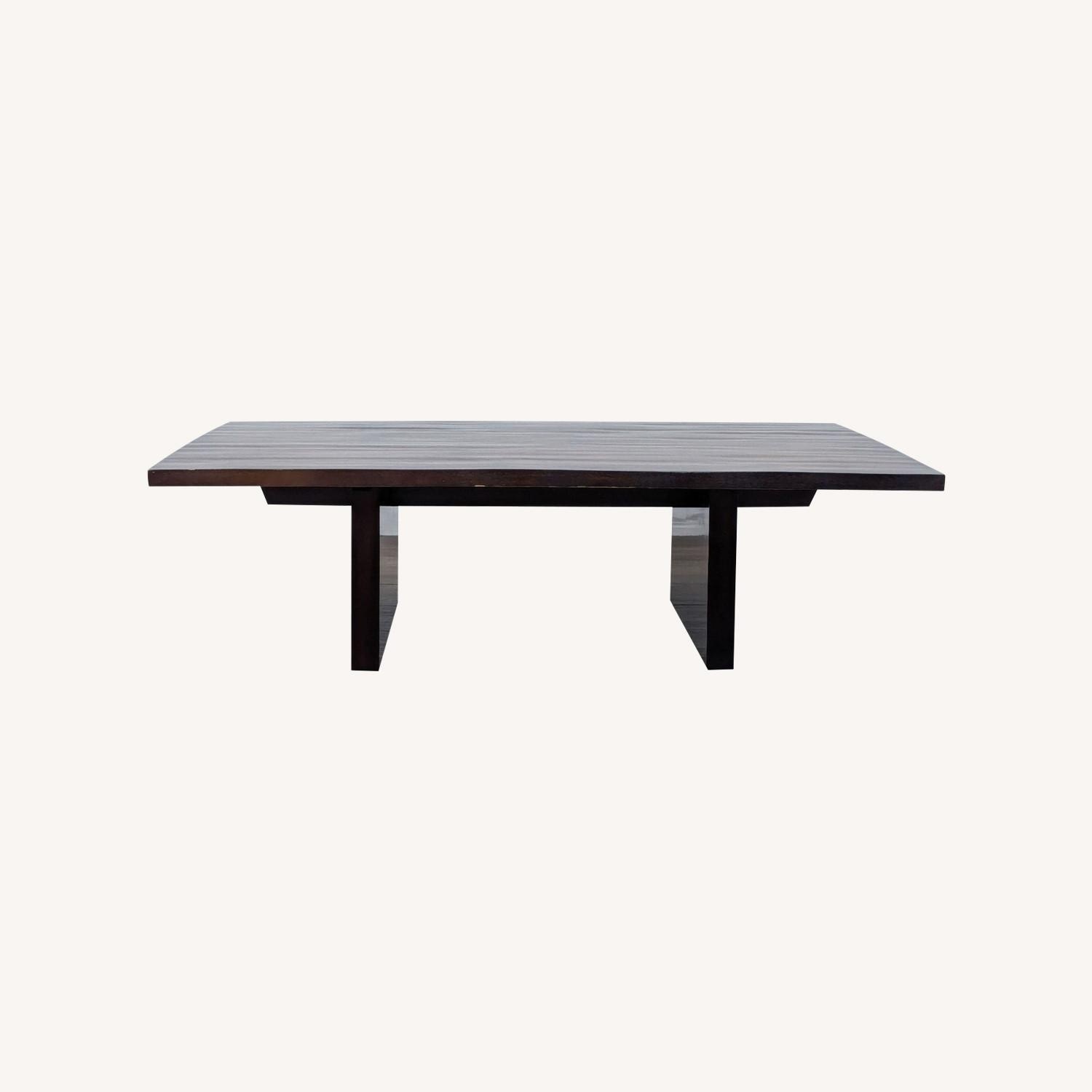 Williams Sonoma Nassau Dark Brown Wood Coffee Table - image-7
