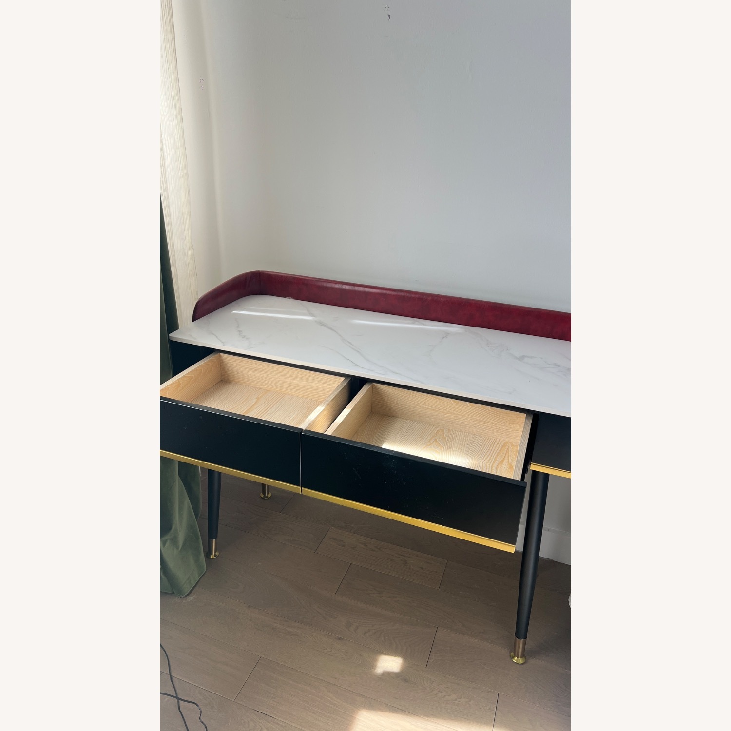 Antique Wood Vanity Desk - image-4