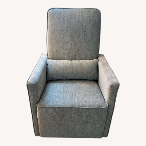 Used Light Gray Fabric Nursing Chair for sale on AptDeco