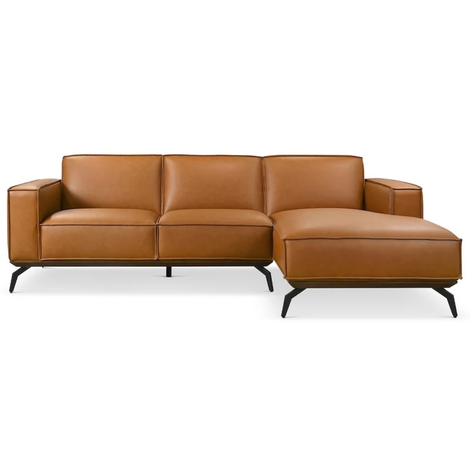 Faux Leather 2 Piece Sectional - image-4