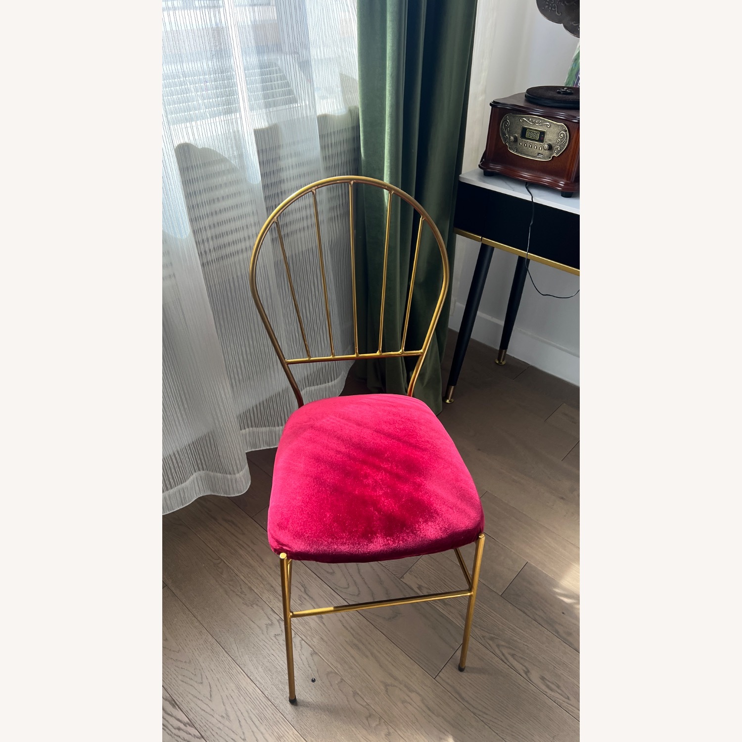 Antique Red Dining Chair - image-1