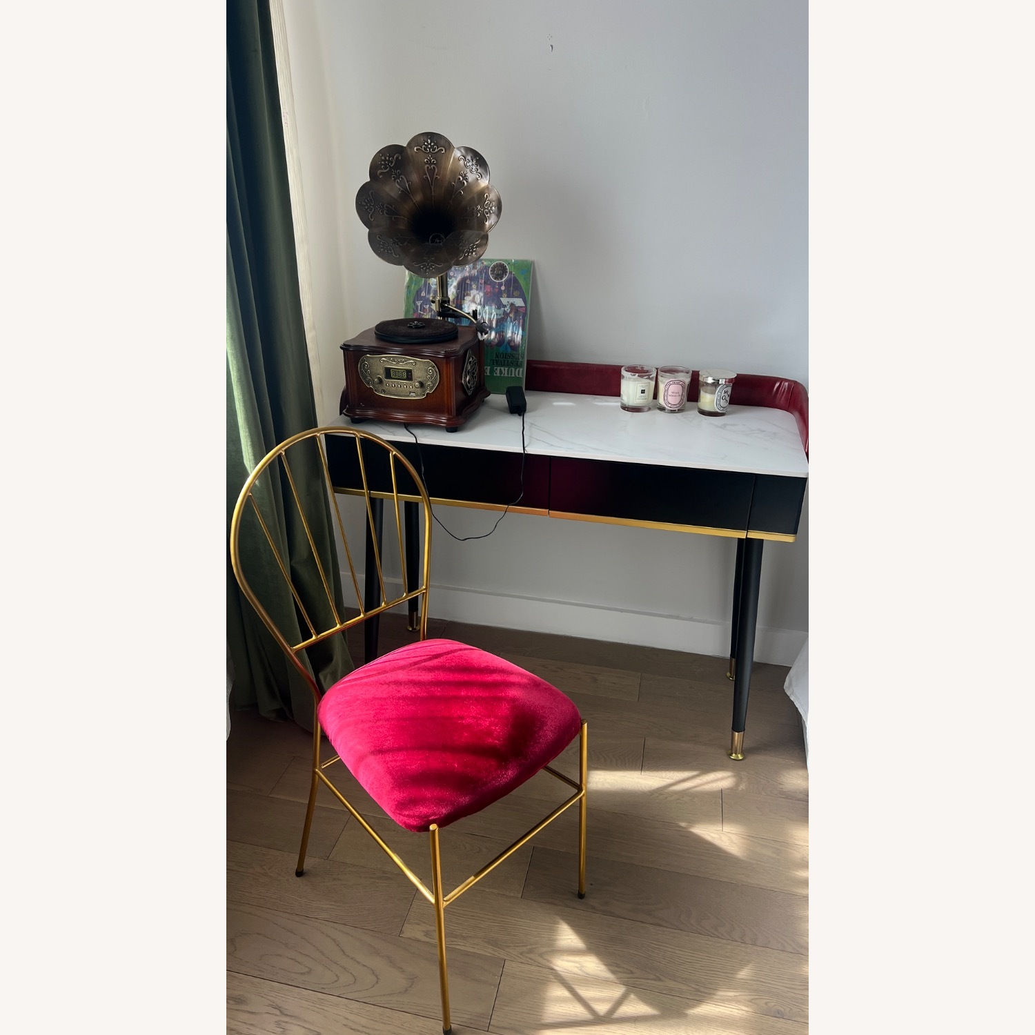 Antique Red Dining Chair - image-2
