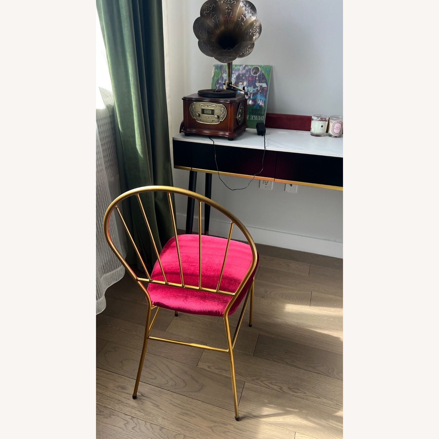 Antique Red Dining Chair - image-3