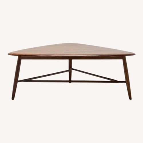 Used Dark Brown Wood Coffee Table for sale on AptDeco