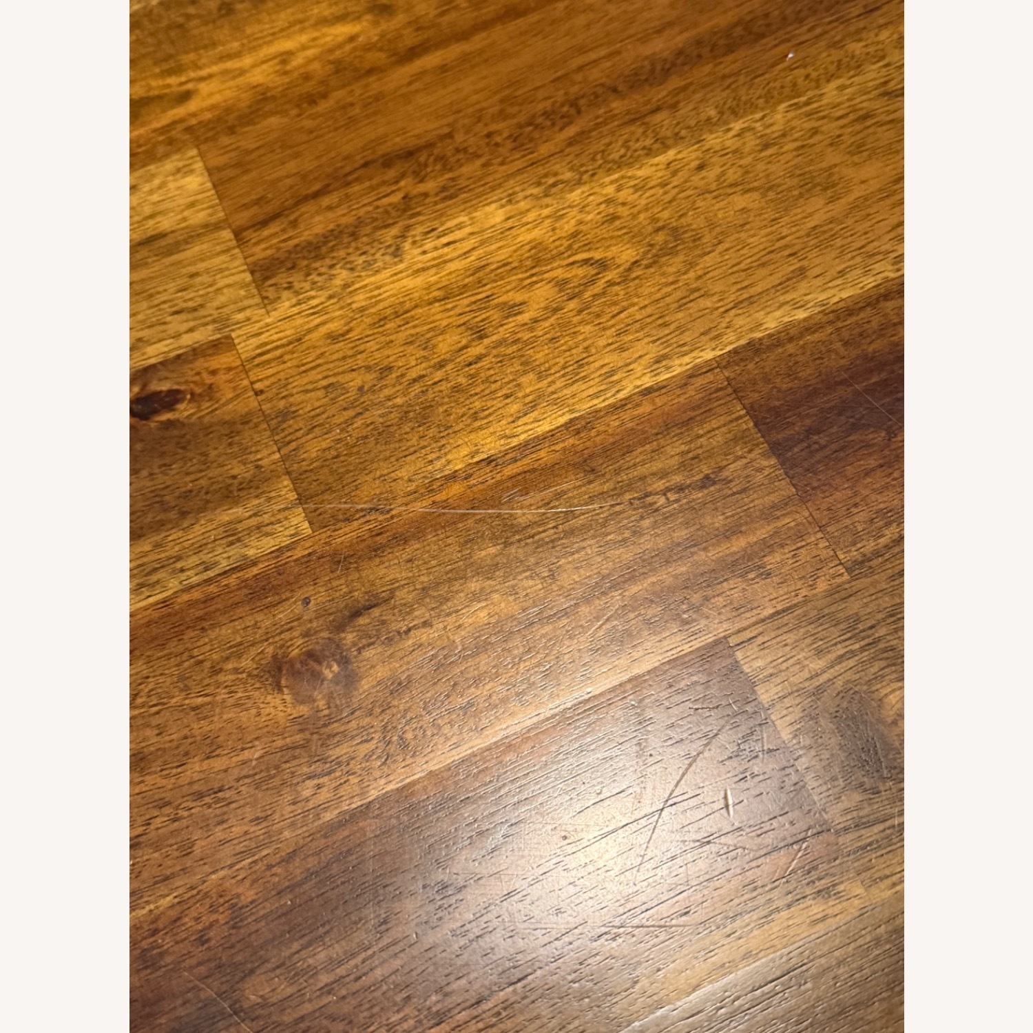 Dark Brown Wood Coffee Table - image-5