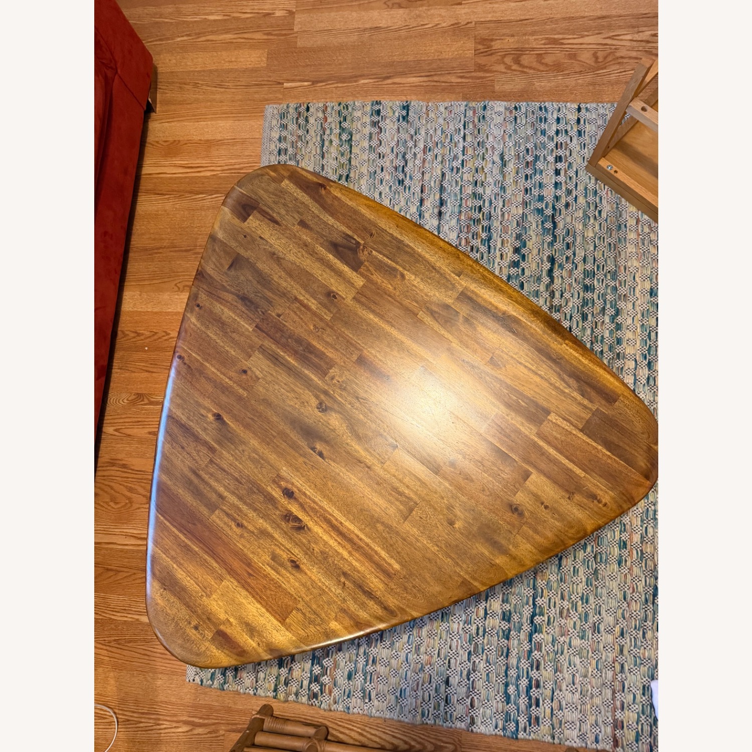 Dark Brown Wood Coffee Table - image-2