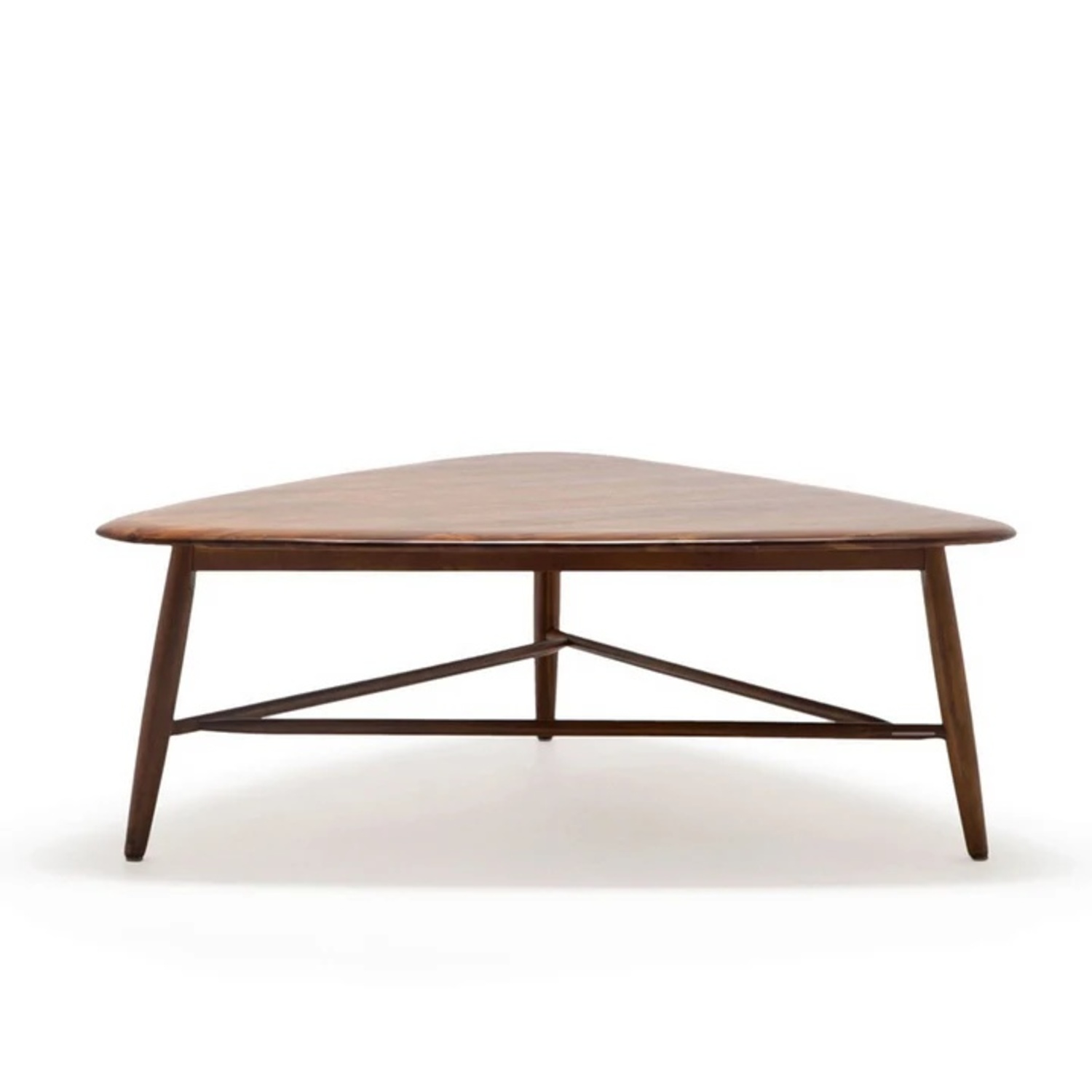 Dark Brown Wood Coffee Table - image-7