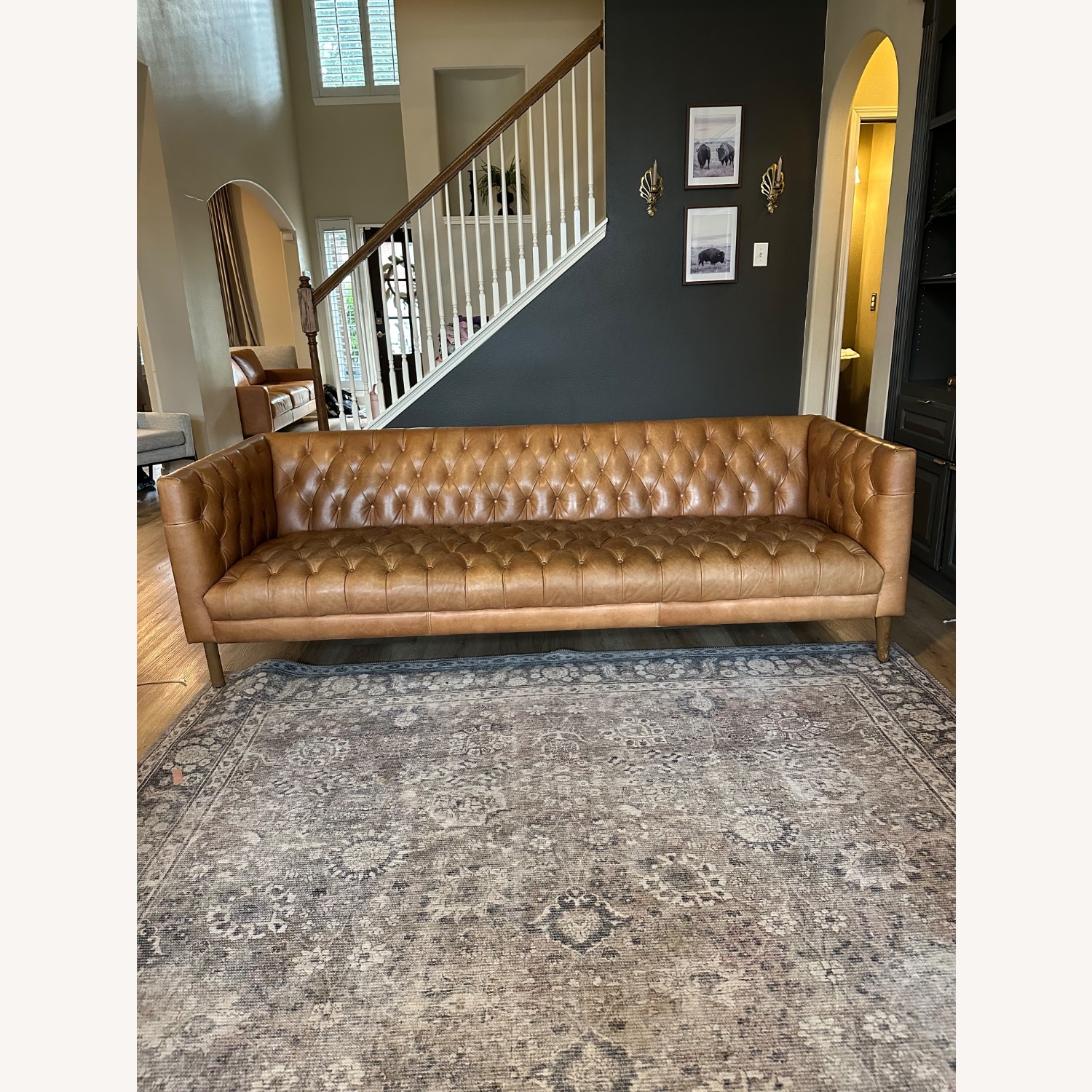 Four Hands Williams Leather 3+ Seater Sofa - image-1