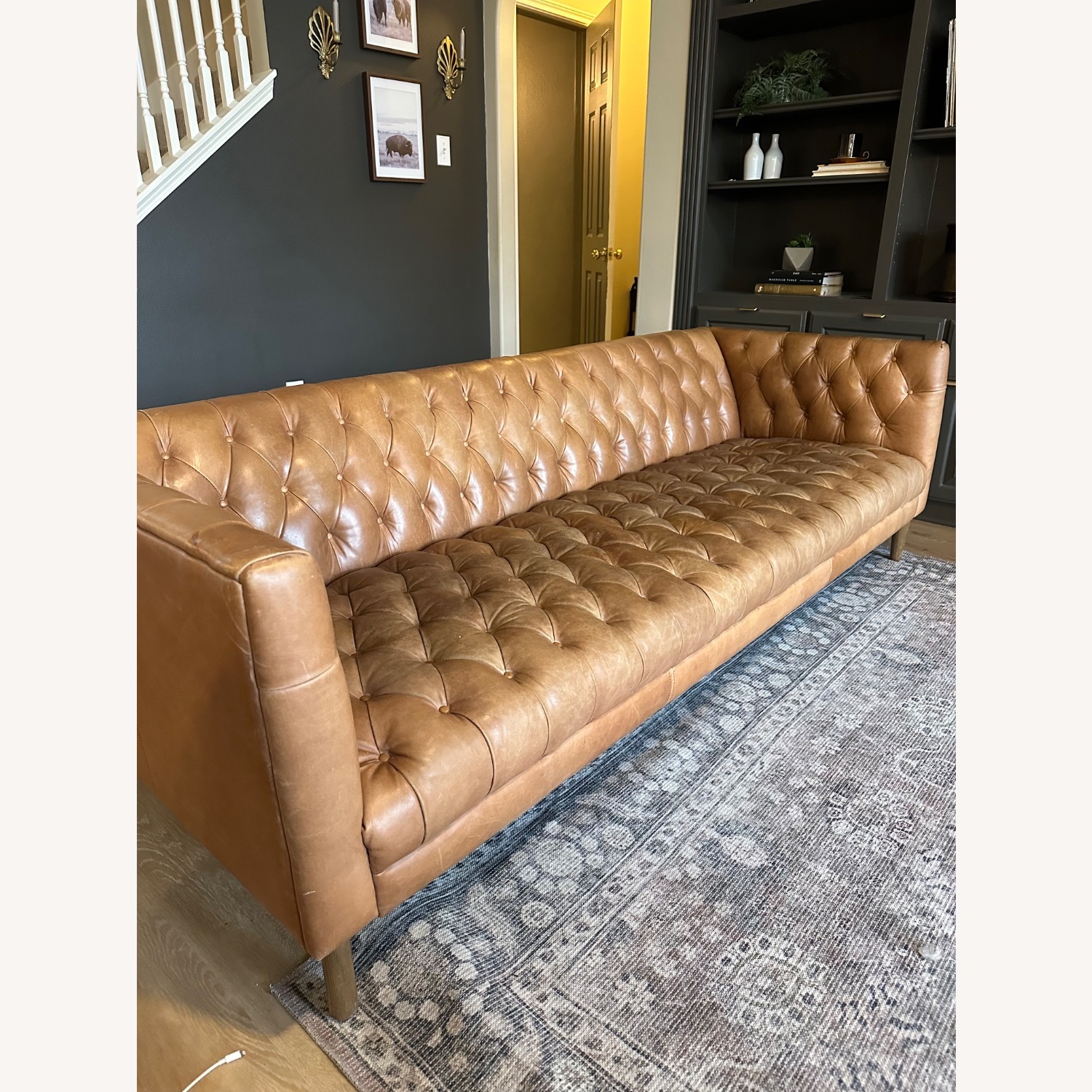 Four Hands Williams Leather 3+ Seater Sofa - image-5