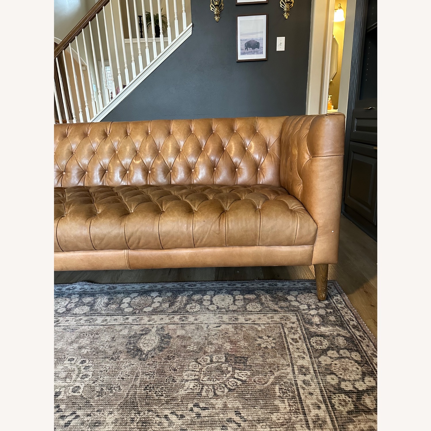 Four Hands Williams Leather 3+ Seater Sofa - image-7