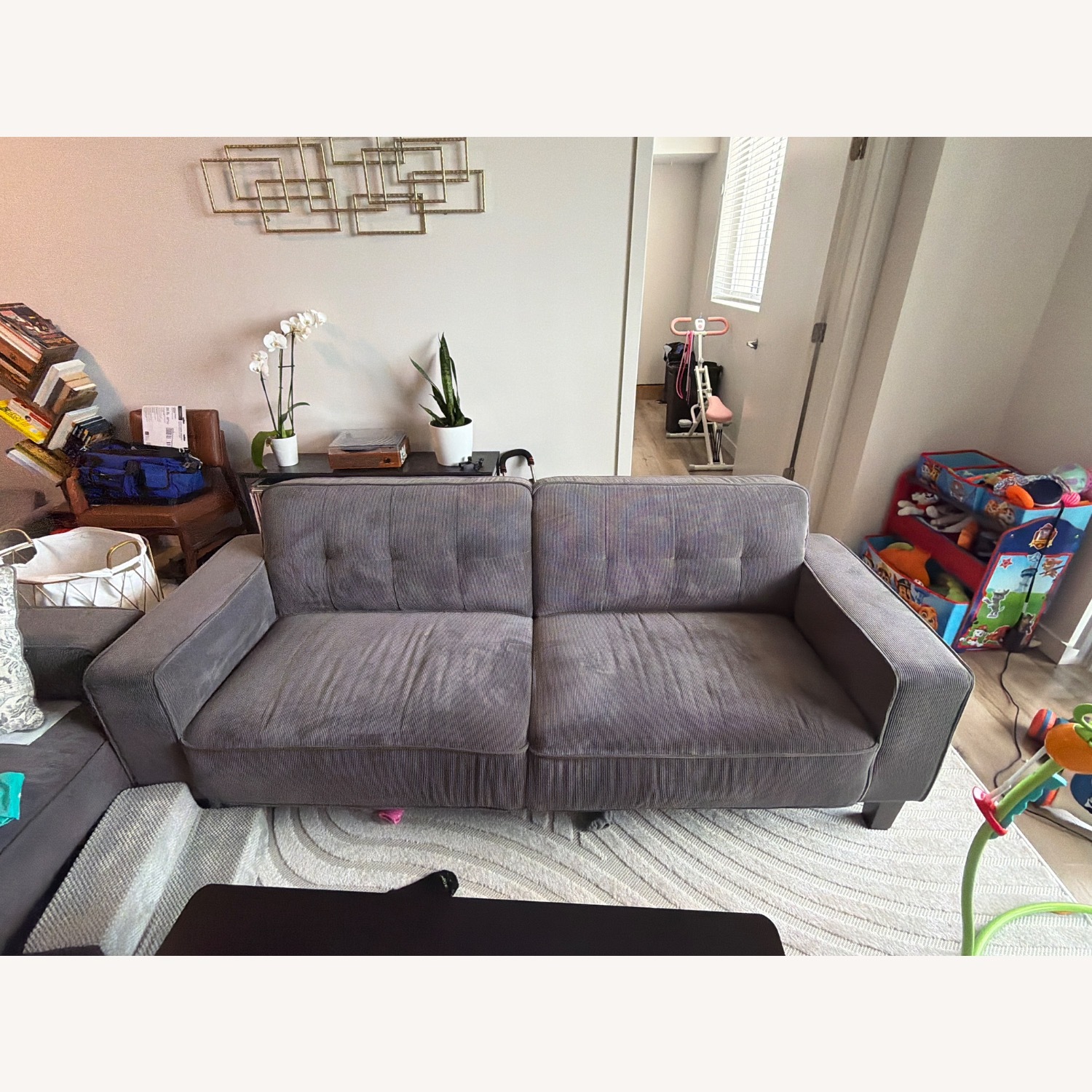 Coaster Fine Furniture Dark Gray 3+ Seater Sofa - image-1
