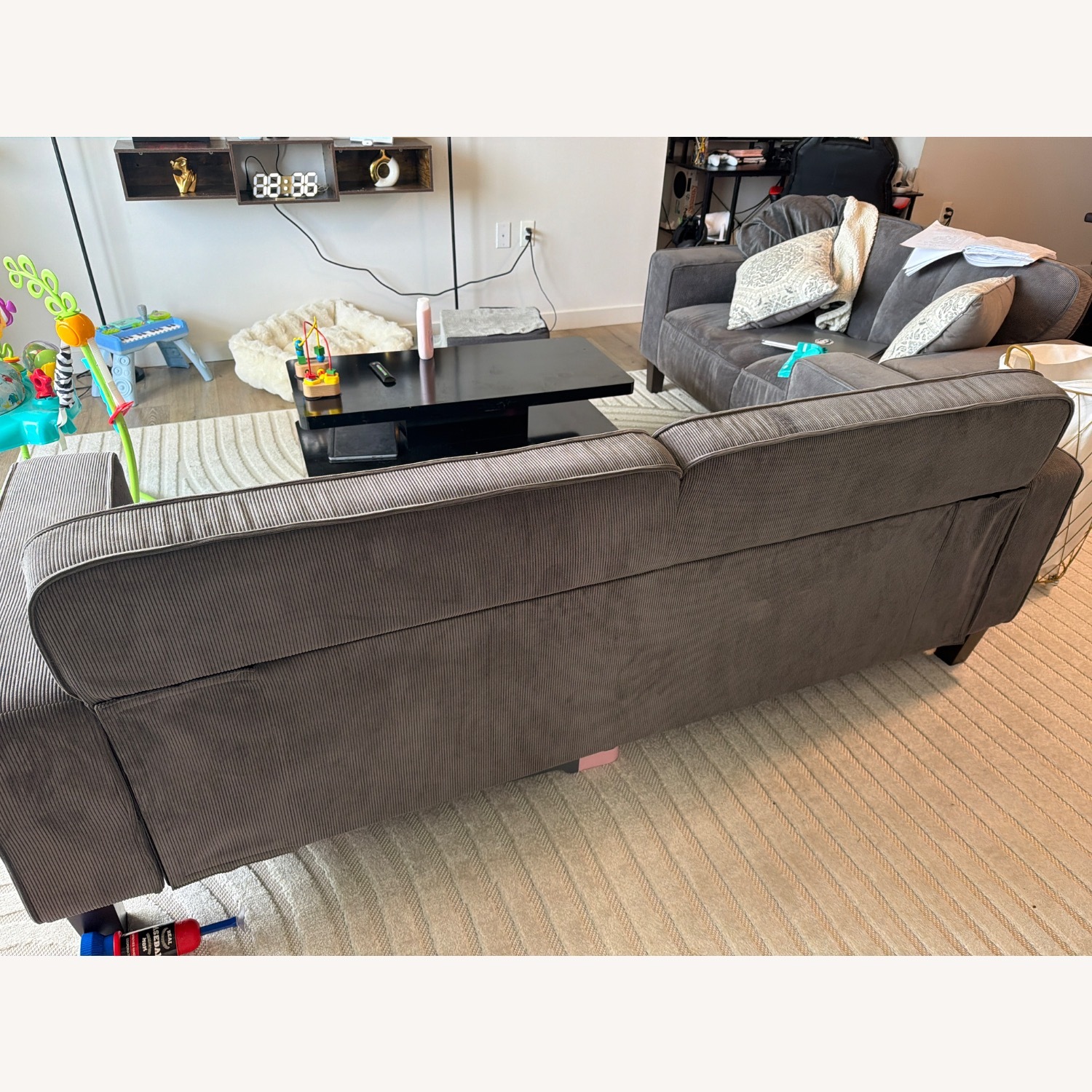Coaster Fine Furniture Dark Gray 3+ Seater Sofa - image-4