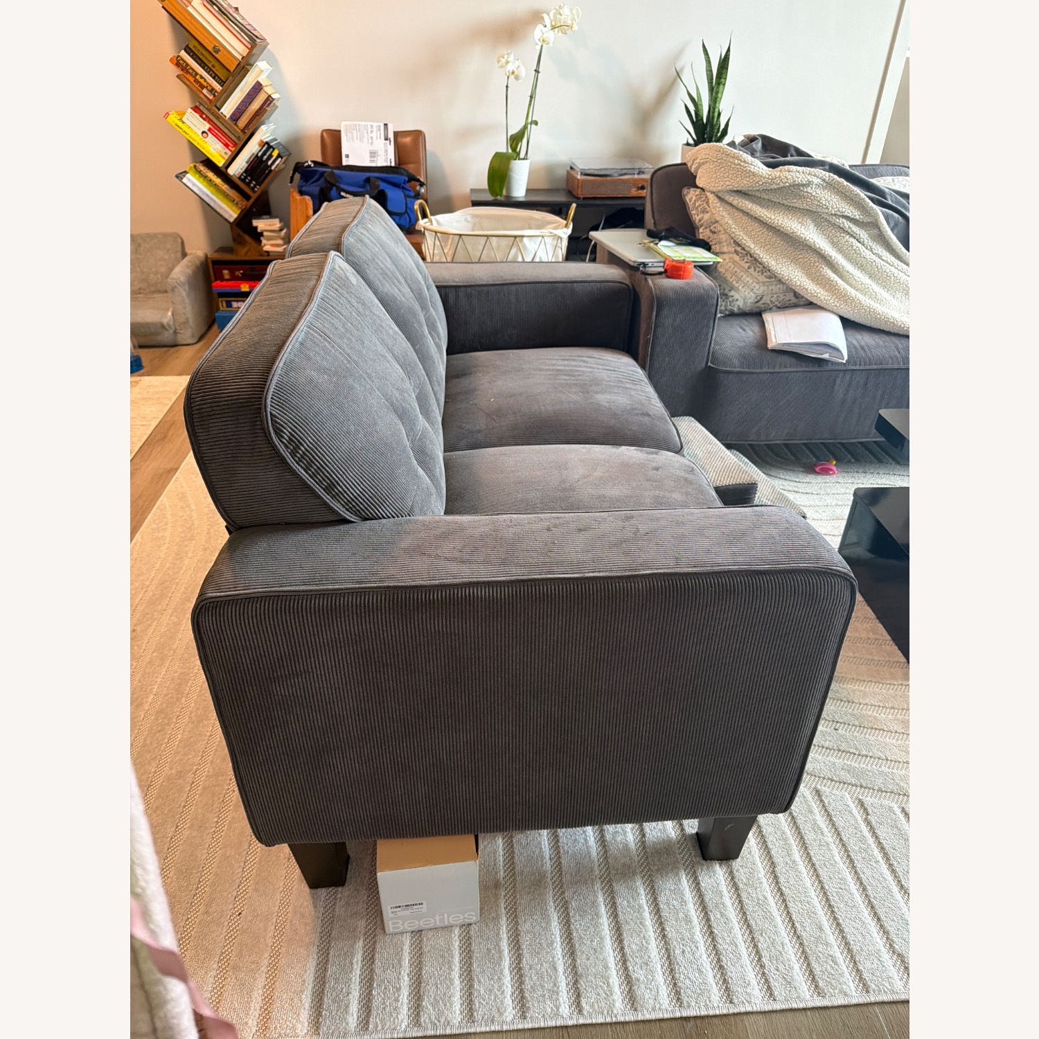 Coaster Fine Furniture Dark Gray Loveseat - image-2