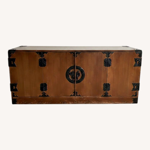 Used Vintage/Antique Finds Dark Brown Wood Sideboard for sale on AptDeco