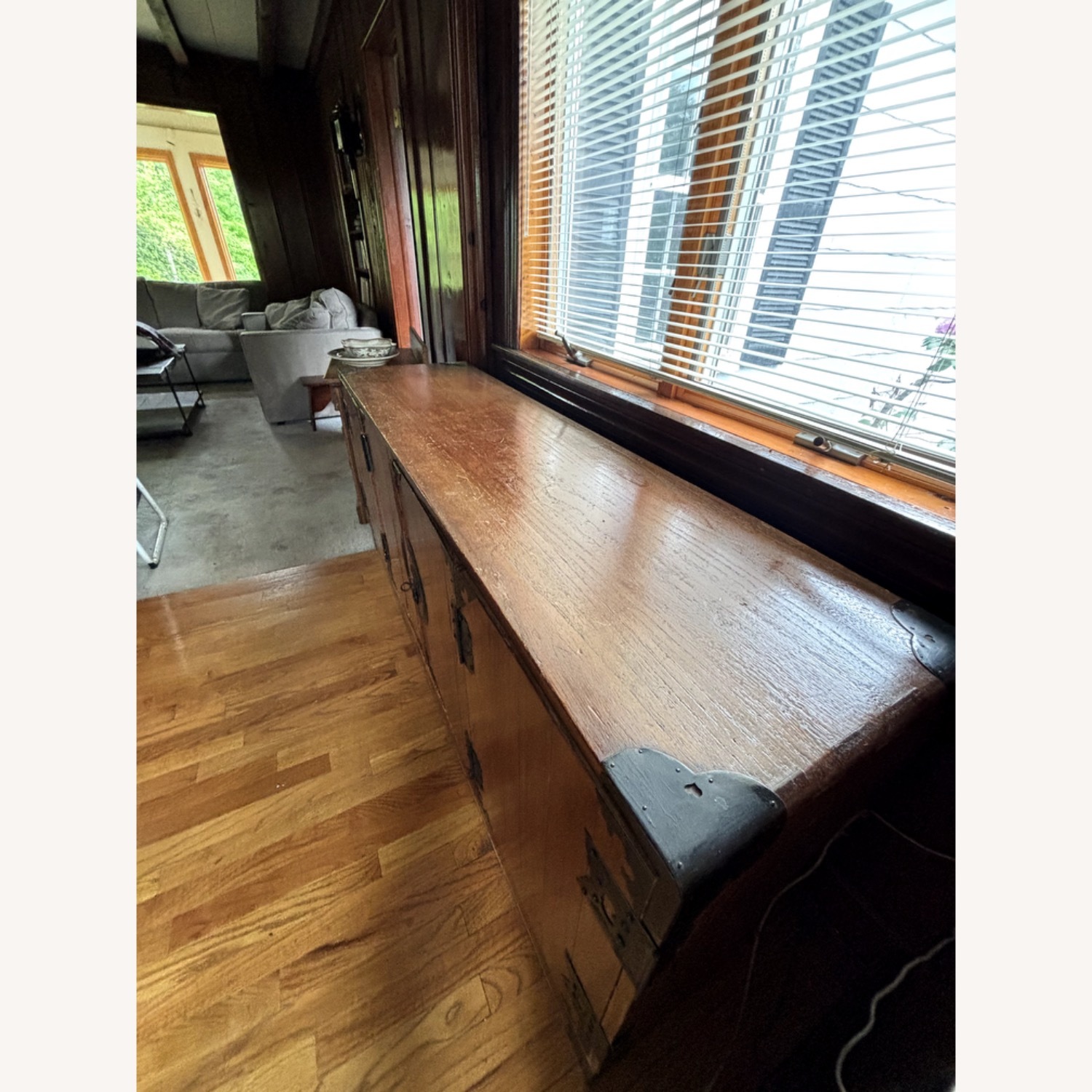 Vintage/Antique Finds Dark Brown Wood Sideboard - image-2