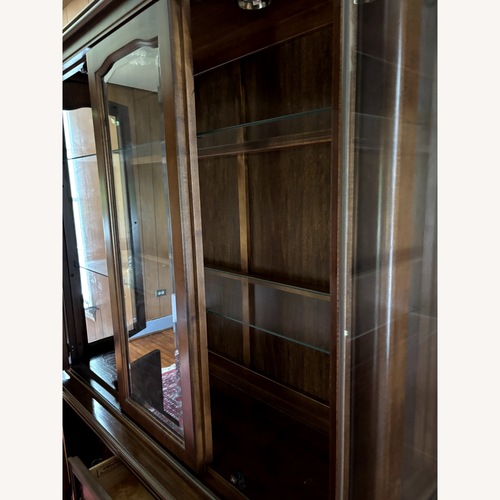 Used Vintage/Antique Finds Dark Brown Wood Sideboard for sale on AptDeco