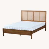 Dark Brown Wood Queen Bed (Bay Isle Home)