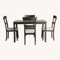 Anderson 5-Piece Wooden Dining Set, Grey