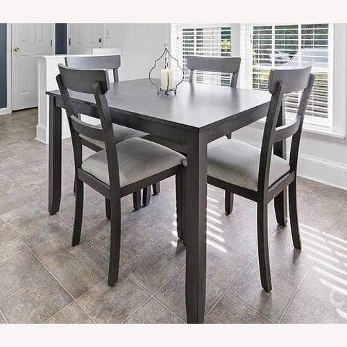 Used Anderson 5-Piece Wooden Dining Set, Grey for sale on AptDeco