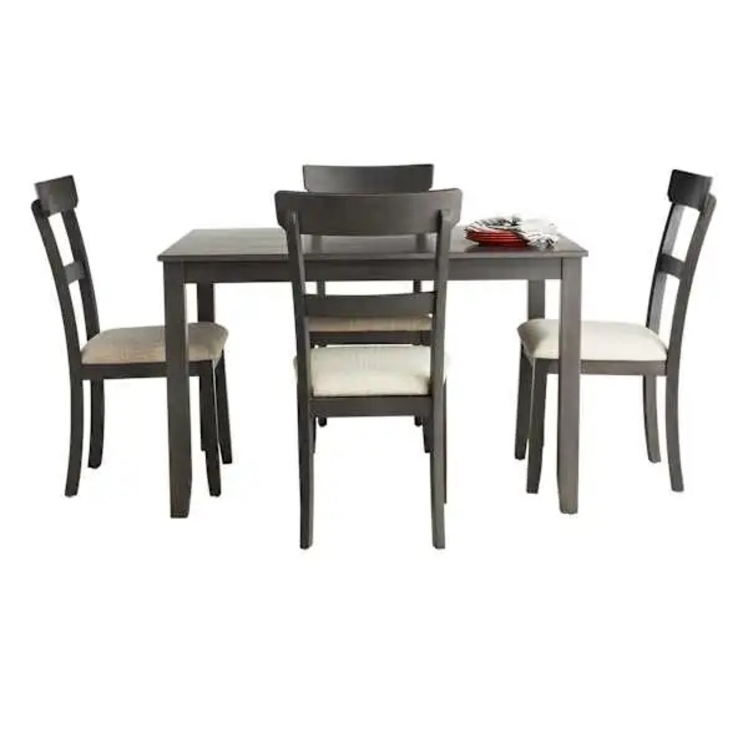 Anderson 5-Piece Wooden Dining Set, Grey - image-7
