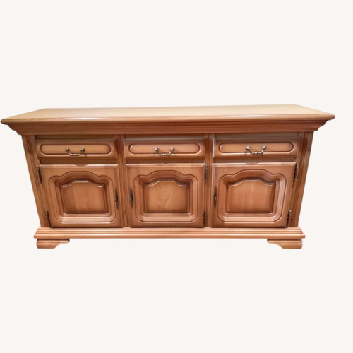 Used Vintage/Antique Finds Natural Wood Sideboard for sale on AptDeco