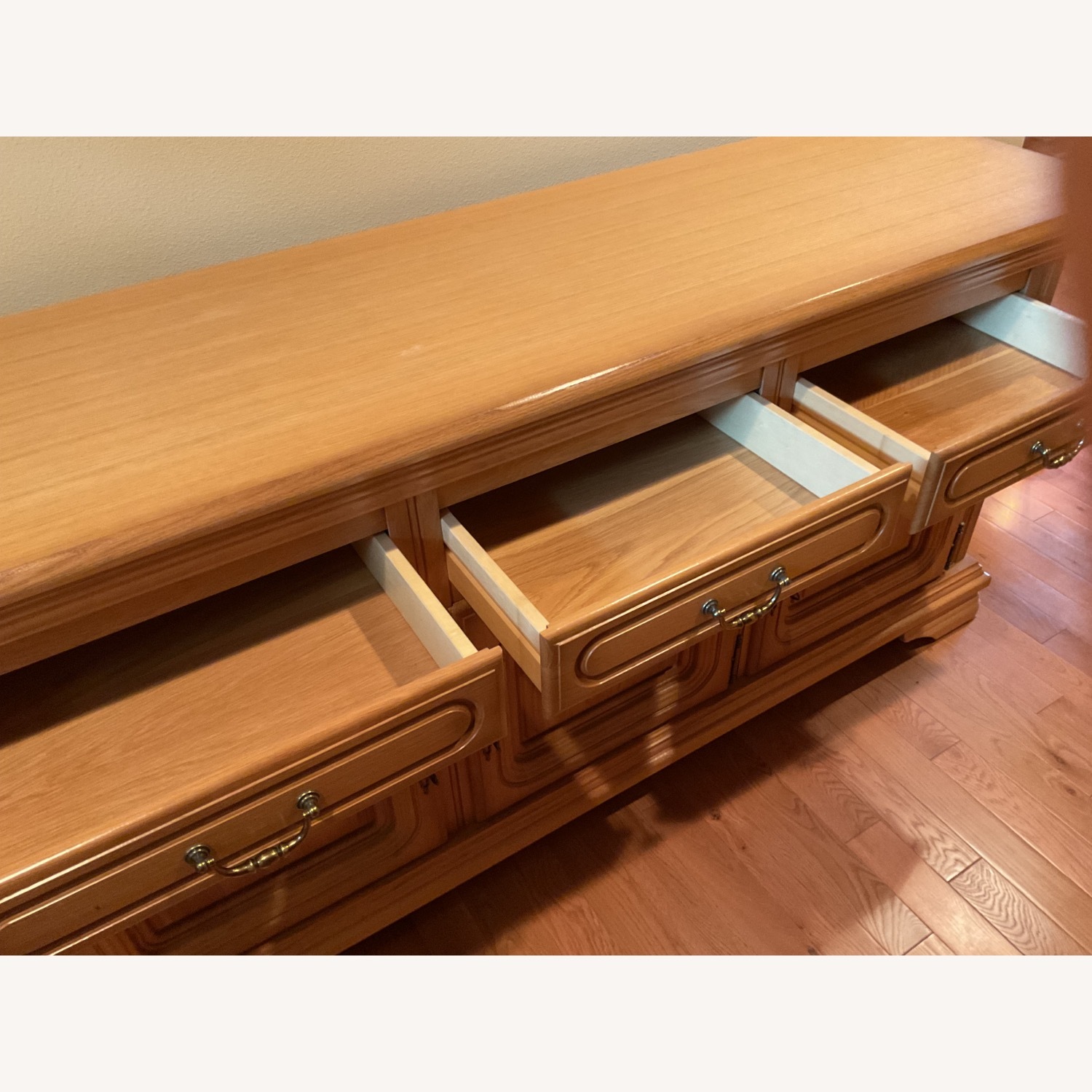 Vintage/Antique Finds Natural Wood Sideboard - image-4