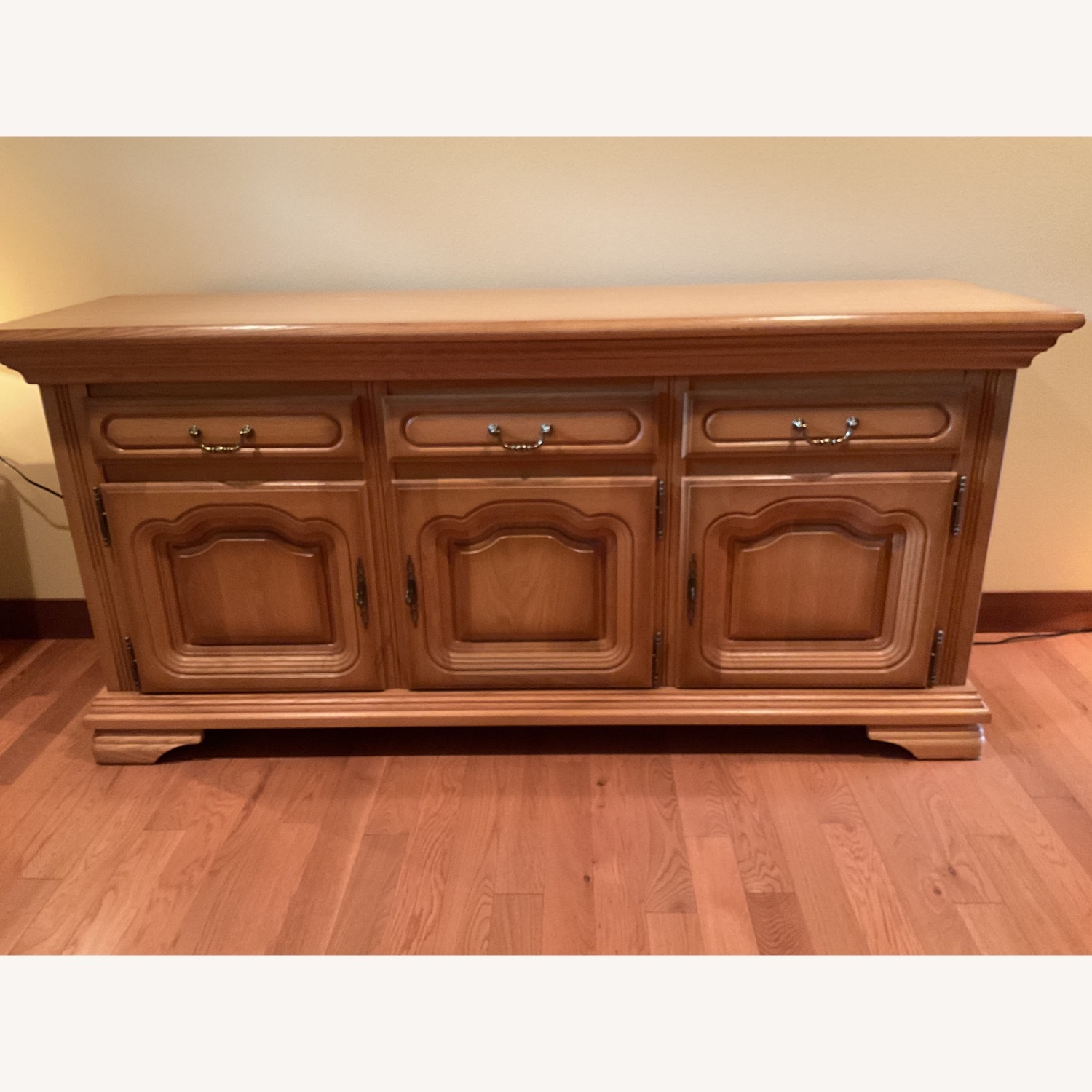 Vintage/Antique Finds Natural Wood Sideboard - image-1