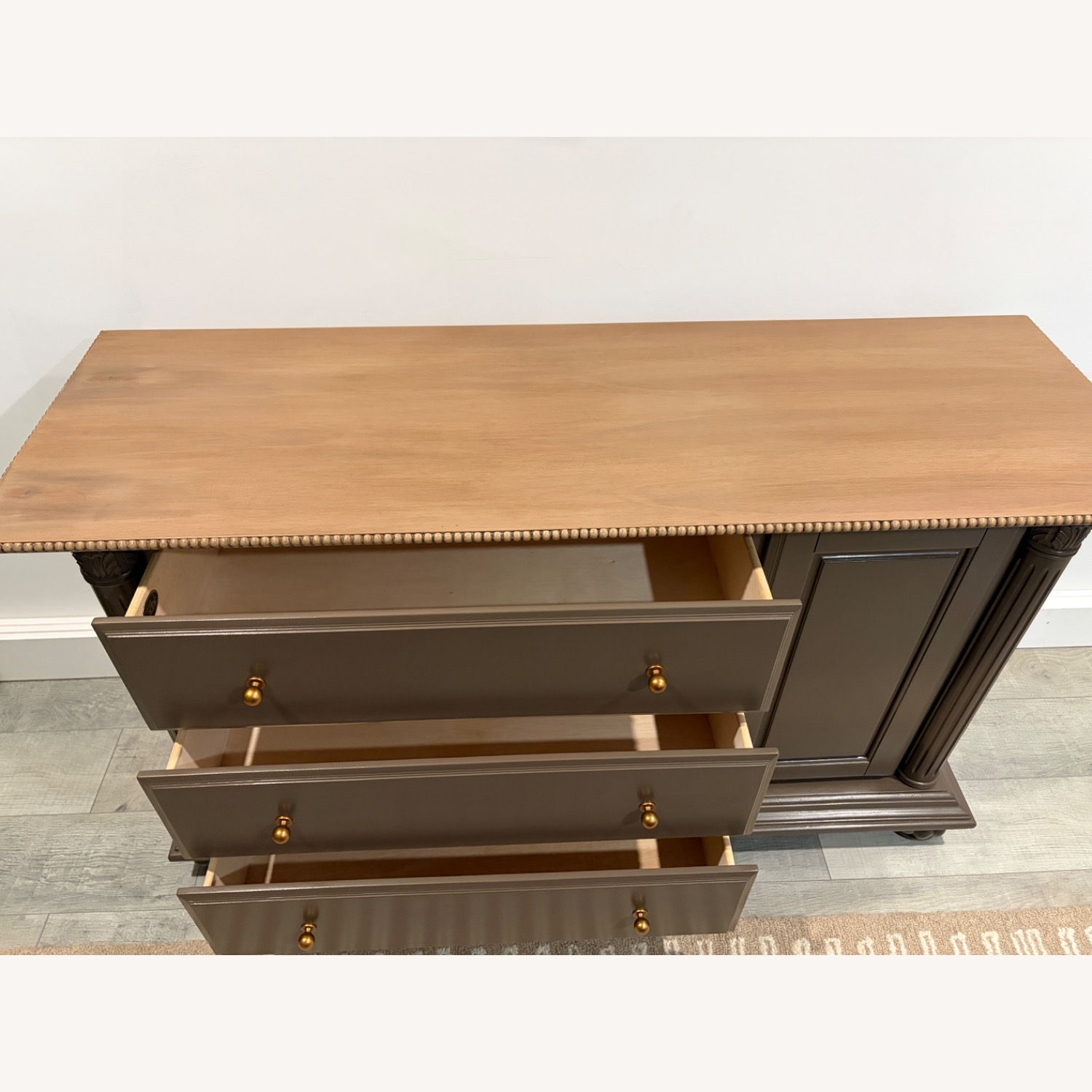 Vintage/Antique Finds Dark Brown Dresser - image-6