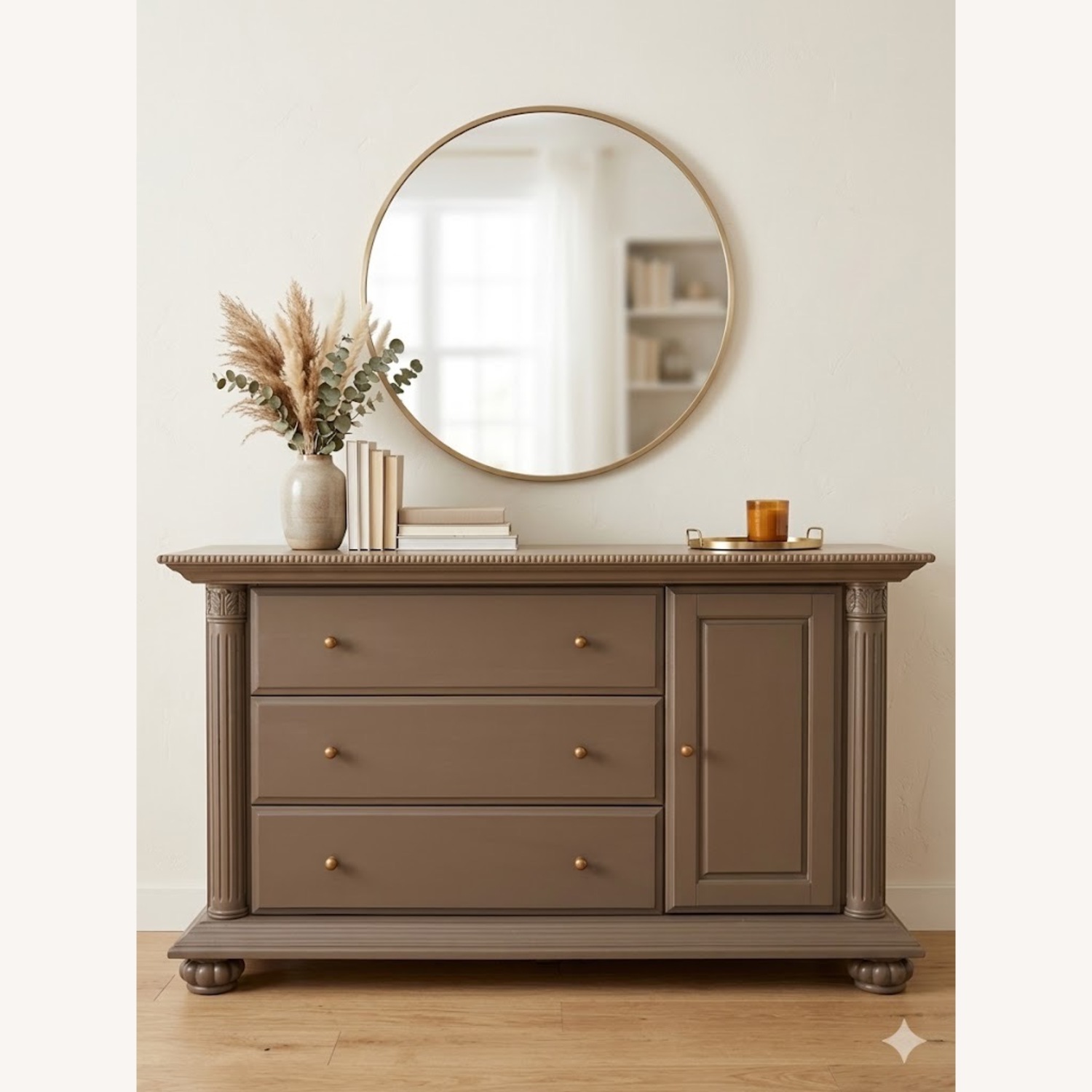 Vintage/Antique Finds Dark Brown Dresser - image-1