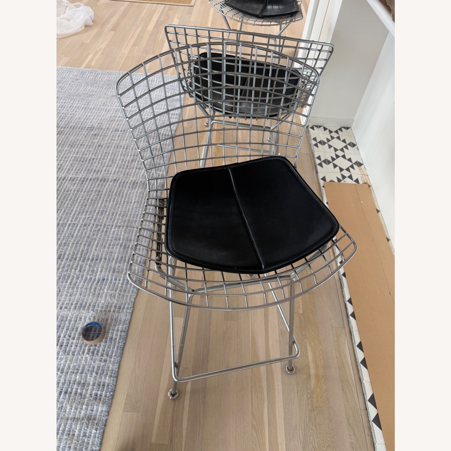 Knoll Bertoia Light Gray Stainless Steel Stools - image-8