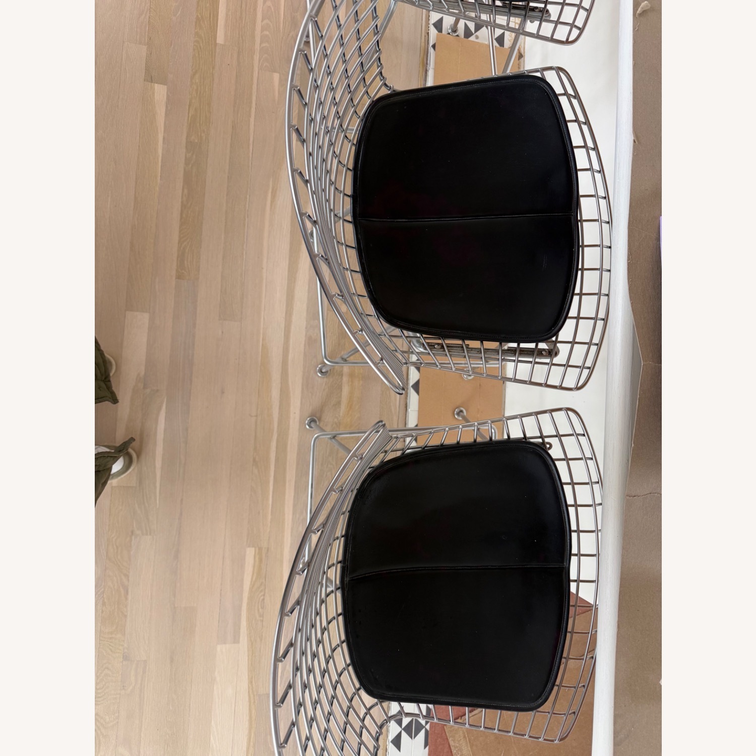 Knoll Bertoia Light Gray Stainless Steel Stools - image-3