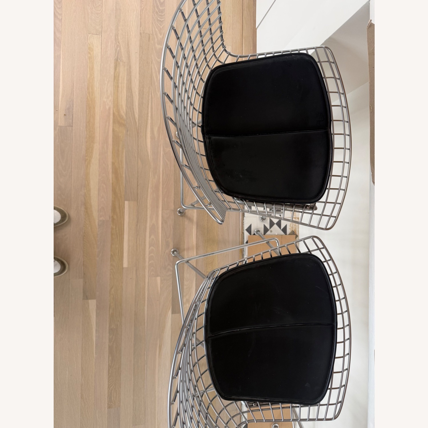 Knoll Bertoia Light Gray Stainless Steel Stools - image-4