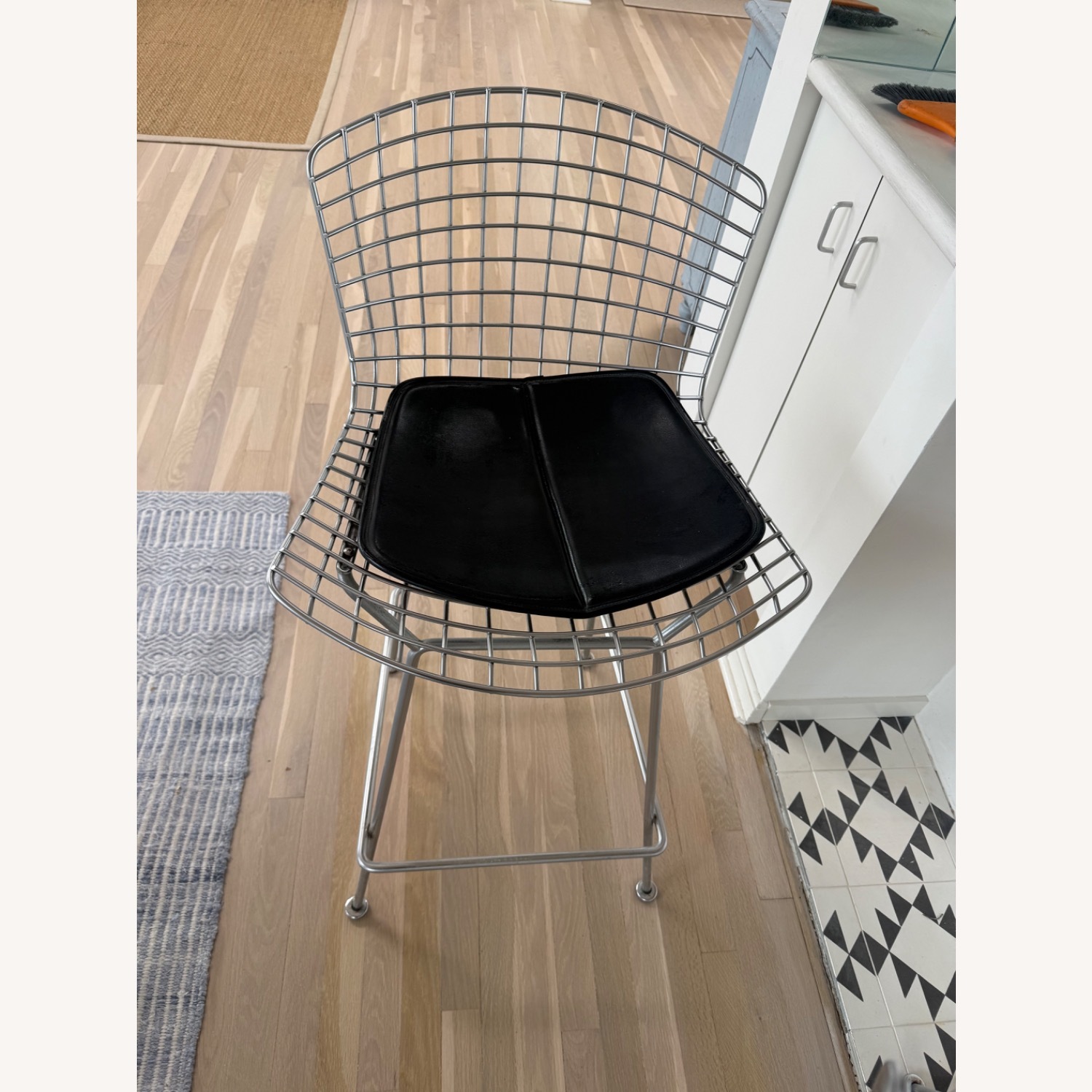 Knoll Bertoia Light Gray Stainless Steel Stools - image-5