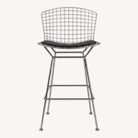 Knoll Bertoia Light Gray Stainless Steel Stools