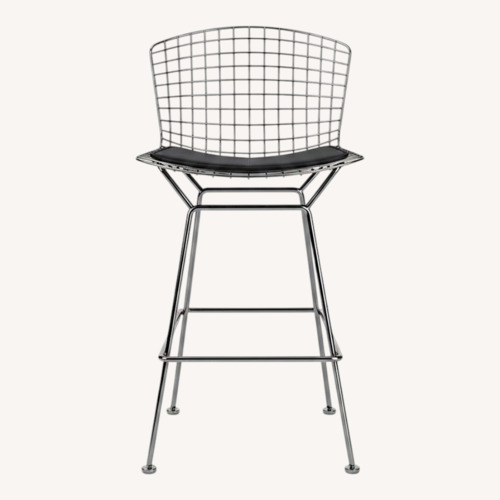 Used Knoll Bertoia Light Gray Stainless Steel Stools for sale on AptDeco