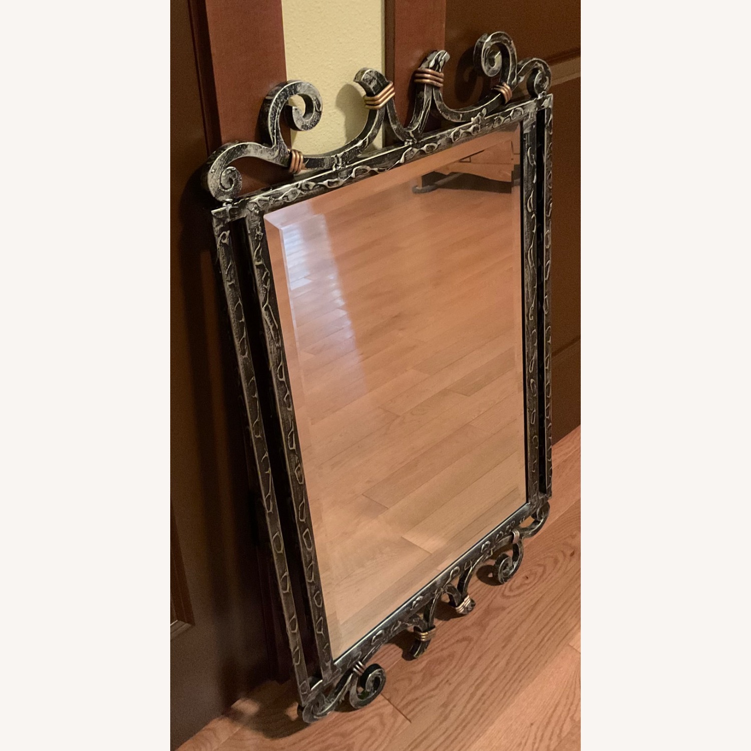 Vintage Wrought Iron Statement Mirror  - image-2