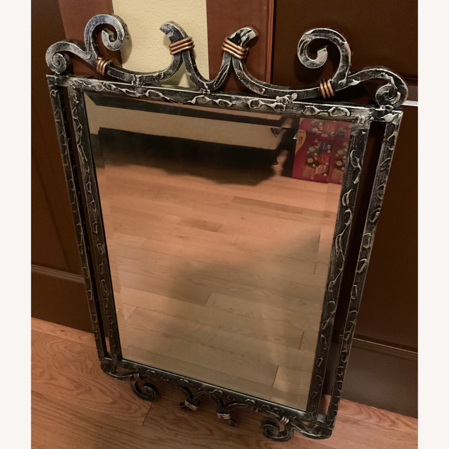 Vintage Wrought Iron Statement Mirror  - image-1