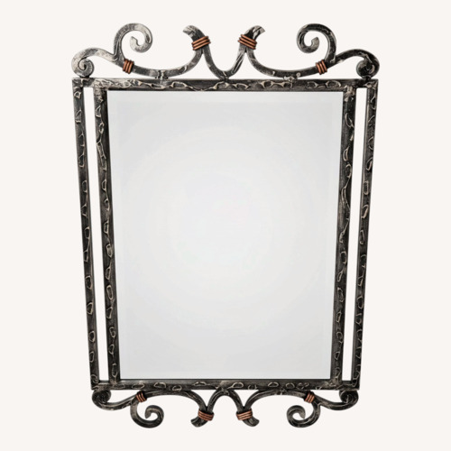 Used Vintage Wrought Iron Statement Mirror  for sale on AptDeco