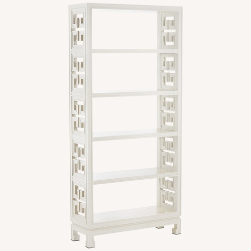 Used Jonathan Adler Radcliffe White Etagere Bookcase for sale on AptDeco
