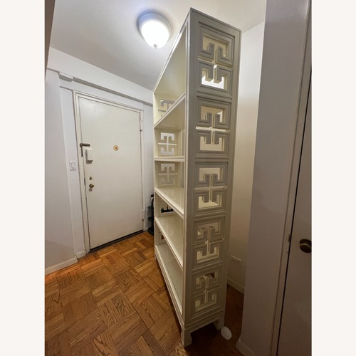 Used Jonathan Adler Radcliffe White Etagere Bookcase for sale on AptDeco