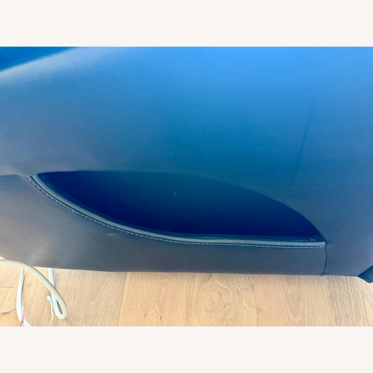 Bob's Discount Furniture Black Leather 3 Seat Sofa - image-8