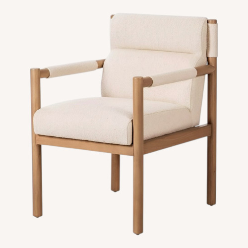 Used Four Hands Kiano Natural Fabric Dining Chairs for sale on AptDeco