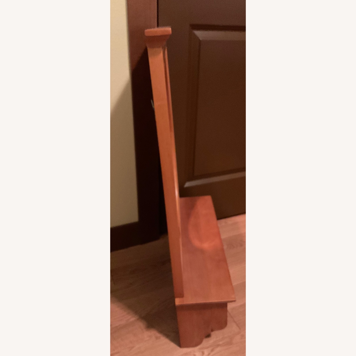 Vintage Light Brown Oak Wall Mirror with Drawers - image-4