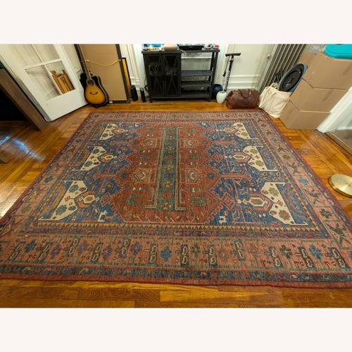 Used Pottery Barn Nicolette Hand-Knotted Wool Rug 9' x 12' for sale on AptDeco