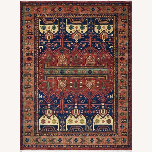 Used Pottery Barn Nicolette Hand-Knotted Wool Rug 9' x 12' for sale on AptDeco