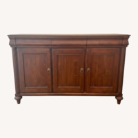 Ethan Allen Dark Solid Wood Side Board