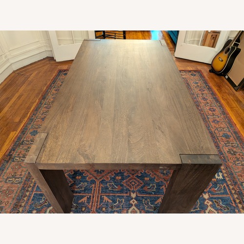 Used CB2 Blox 63" Rectangular Brown Wood Dining Table for sale on AptDeco